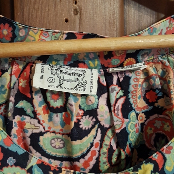 Vintage Funky Button Up Smock Top - Picture 4 of 4